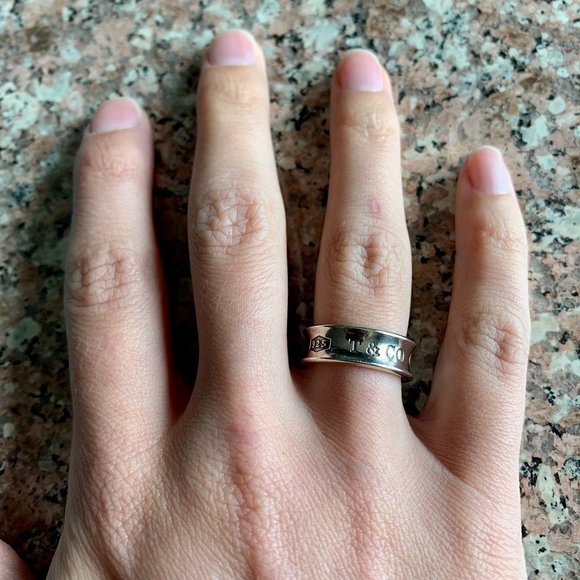 Tiffany & Co. 1837 Sterling Silver Logo Ring - Picture 3 of 3